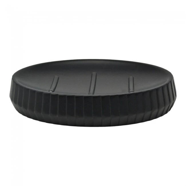 ΣΑΠΟΥΝΟΘΗΚΗ ΠΟΛΥΕΣΤΕΡΙΚΗ ΜΑΥΡΗ ΜΕ ΡΙΓΕΣ 12,9x9,1x2,3εκ.ANKOR