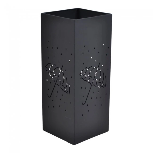 ΟΜΠΡΕΛΟΘΗΚΗ ΜΕΤΑΛΛΙΚΗ ΤΕΤΡΑΓΩΝΗ ΜΑΥΡΗ ΜΑΤ 20x20x50εκ.ANKOR