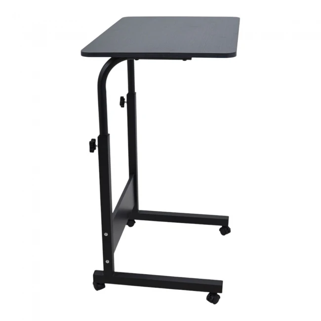 ΤΡΑΠΕΖΙ ΤΗΛΕΣΚΟΠΙΚΟ ΤΡΟΧΗΛΑΤΟ ΣΕ ΜΑΥΡΟ ΧΡΩΜΑ 60x40x89εκ. ANKOR