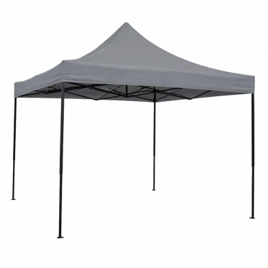 ΚΙΟΣΚΙ ΠΤΥΣΣΟΜΕΝΟ ΜΕ ΜΕΤΑΛΛΙΚΟ ΣΚΕΛΕΤΟ ΚΑΙ ΑΔΙΑΒΡΟΧΟ ΥΦΑΣΜΑ 800D ΣΕ ΓΚΡΙ ΧΡΩΜΑ 3x3x3,2m ANKOR