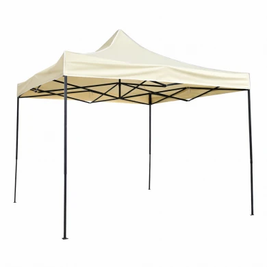 ΚΙΟΣΚΙ ΠΤΥΣΣΟΜΕΝΟ ΜΕ ΜΕΤΑΛΛΙΚΟ ΣΚΕΛΕΤΟ ΚΑΙ ΑΔΙΑΒΡΟΧΟ ΥΦΑΣΜΑ 800D ΣΕ ΜΠΕΖ ΧΡΩΜΑ 3x3x3,2m ANKOR