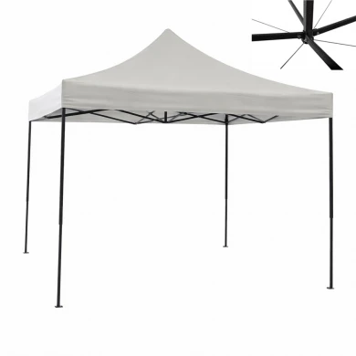 ΚΙΟΣΚΙ ΠΤΥΣΣΟΜΕΝΟ ΕΝΙΣΧΥΜΕΝΟ ΜΕ ΜΕΤΑΛΛΙΚΟ ΣΚΕΛΕΤΟ ΚΑΙ ΑΔΙΑΒΡΟΧΟ ΥΦΑΣΜΑ 420D ΣΕ ΕΚΡΟΥ ΧΡΩΜΑ 3x3x3,2m ANKOR