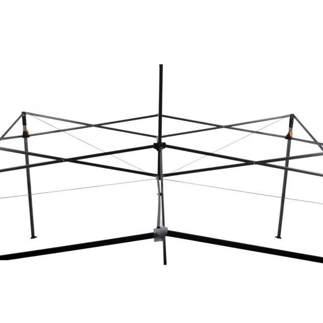 ΚΙΟΣΚΙ ΠΤΥΣΣΟΜΕΝΟ ΕΝΙΣΧΥΜΕΝΟ ΜΕ ΜΕΤΑΛΛΙΚΟ ΣΚΕΛΕΤΟ ΚΑΙ ΑΔΙΑΒΡΟΧΟ ΥΦΑΣΜΑ 420D ΣΕ ΓΚΡΙ ΧΡΩΜΑ 3x3x3,2m ANKOR