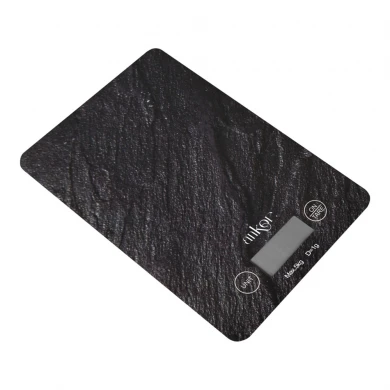 ΖΥΓΑΡΙΑ ΗΛΕΚΤΡΟΝΙΚΗ 5kg ΓΥΑΛΙΝΗ ΜΑΥΡΗ ΠΕΤΡΑ 15x21,5x1,6εκ. ANKOR