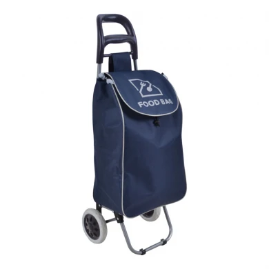 ΚΑΡΟΤΣΙ ΛΑΪΚΗΣ ΜΕΤΑΛΛΙΚΟ ΜΕ ΜΠΛΕ ΣΑΚΟ ΚΑΙ ΣΧΕΔΙΟ FOOD BAG 35x27x94εκ. ANKOR