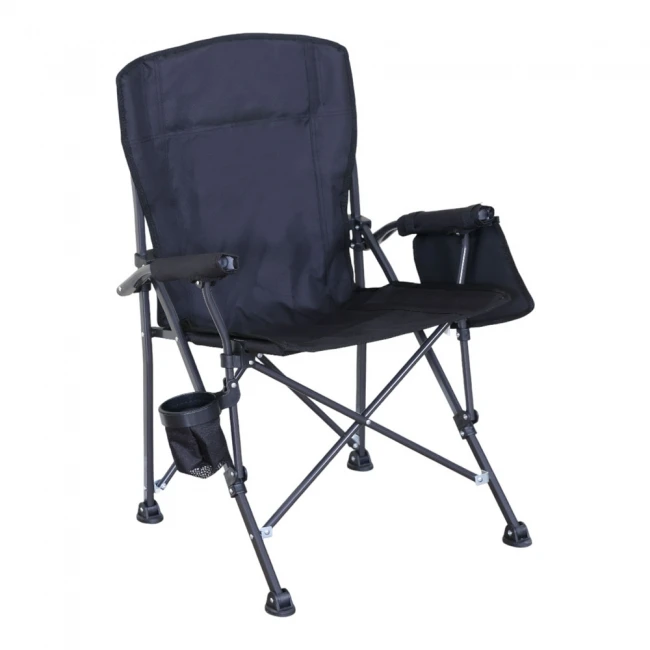 ΚΑΡΕΚΛΑ CAMPING ΠΤΥΣΣΟΜΕΝΗ ΒΑΡΕΩΣ ΤΥΠΟΥ ΣΕ ΜΑΥΡΟ ΧΡΩΜΑ 54x44x91εκ. ANKOR