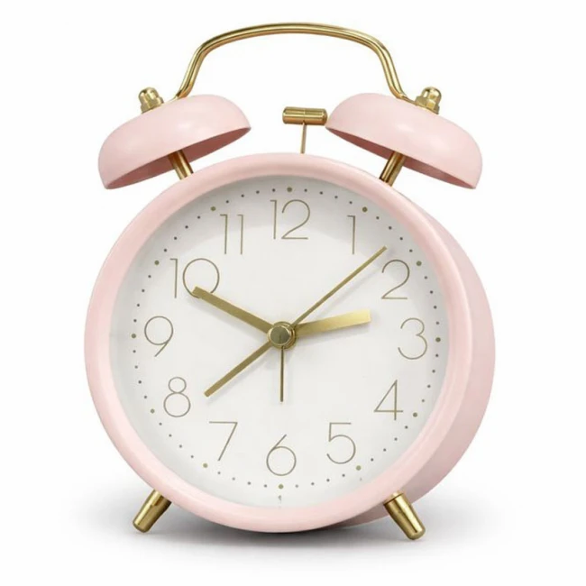 ΞΥΠΝΗΤΗΡΙ ΜΕΤΑΛΛΙΚΟ ΑΘΟΡΥΒΟ ΡΕΤΡΟ ΣΕ ΡΟΖ ΜΑΤ ΧΡΩΜΑ 9,8x5,8x13,5εκ. ANKOR