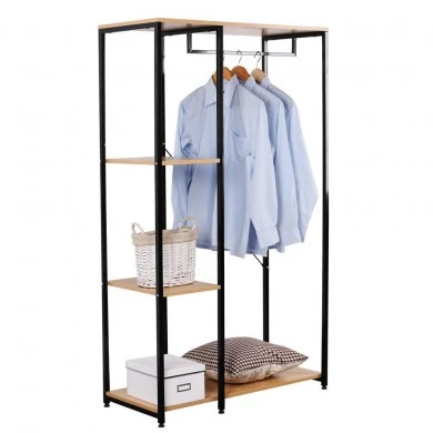 ΑΝΟΙΧΤΗ ΝΤΟΥΛΑΠΑ ΞΥΛΙΝΗ ΜΕ ΜΑΥΡΟ ΜΕΤΑΛΛΟ 90x41x167εκ.ANKOR