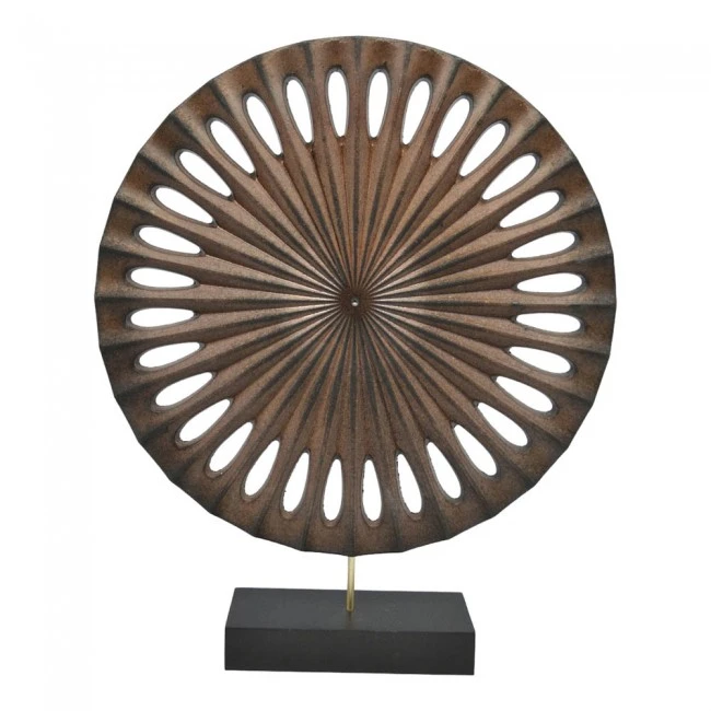 ΔΙΑΚΟΣΜΗΤΙΚΟ ΕΠΙΤΡΑΠΕΖΙΟ ΞΥΛΙΝΟ ΜΕ ΜΕΤΑΛΛΙΚΗ ΜΑΥΡΗ ΒΑΣΗ 29,5x7x35,5εκ. ANKOR