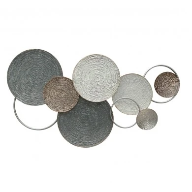 ΔΙΑΚΟΣΜΗΤΙΚΟ ΤΟΙΧΟΥ ΜΕΤΑΛΛΙΚΟ 110,5x6,4x61,6εκ.ΚΥΚΛΟΙ ANKOR