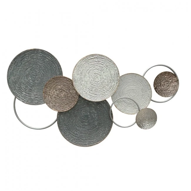 ΔΙΑΚΟΣΜΗΤΙΚΟ ΤΟΙΧΟΥ ΜΕΤΑΛΛΙΚΟ 110,5x6,4x61,6εκ.ΚΥΚΛΟΙ ANKOR