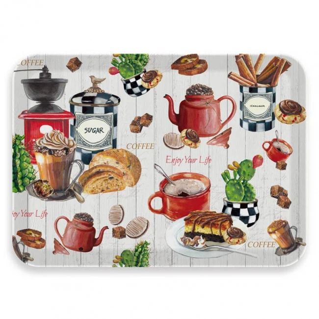 ΔΙΣΚΟΣ ΜΕΛΑΜΙΝΗΣ COFFEE 21,5x14,5x2εκ.ANKOR