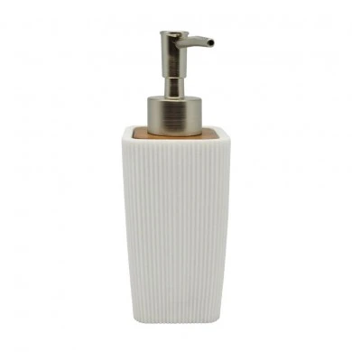 DISPENSER ΠΟΛΥΕΣΤΕΡΙΚΟ ΑΣΠΡΟ ΜΕ ΞΥΛΟ ΑΚΑΚΙΑΣ 6,5x6,3x17,8εκ.ANKOR