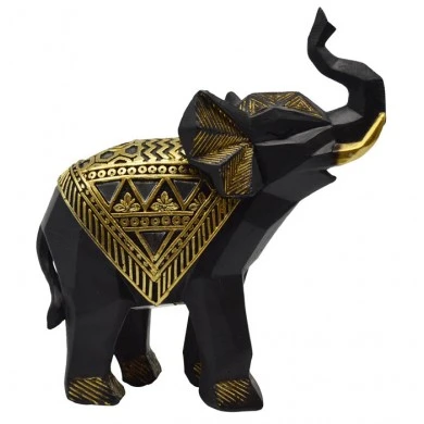 ΕΛΕΦΑΝΤΑΚΙ ΠΟΛΥΕΣΤΕΡΙΚΟ ΜΑΥΡΟ ΧΡΥΣΟ 14x6x15εκ.ANKOR