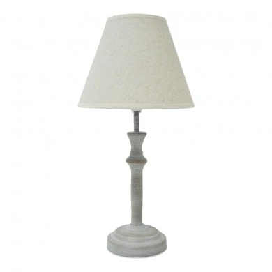 ΦΩΤΙΣΤΙΚΟ ΕΠΙΤΡΑΠΕΖΙΟ ΓΚΡΙ ΑΝΤΙΚΕ ΜΕ ΜΠΕΖ ΚΑΠΕΛΟ 19x19x37εκ.ANKOR