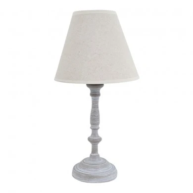 ΦΩΤΙΣΤΙΚΟ ΕΠΙΤΡΑΠΕΖΙΟ ΓΚΡΙ ΑΝΤΙΚΕ ΜΕ ΜΠΕΖ ΚΑΠΕΛΟ 19x19x37εκ.ANKOR