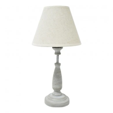 ΦΩΤΙΣΤΙΚΟ ΕΠΙΤΡΑΠΕΖΙΟ ΓΚΡΙ ΑΝΤΙΚΕ ΜΕ ΜΠΕΖ ΚΑΠΕΛΟ 19x19x37εκ.ANKOR