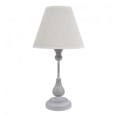 ΦΩΤΙΣΤΙΚΟ ΕΠΙΤΡΑΠΕΖΙΟ ΓΚΡΙ ΑΝΤΙΚΕ ΜΕ ΜΠΕΖ ΚΑΠΕΛΟ 19x19x37εκ.ANKOR