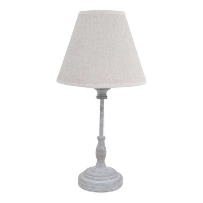 ΦΩΤΙΣΤΙΚΟ ΕΠΙΤΡΑΠΕΖΙΟ ΓΚΡΙ ΑΝΤΙΚΕ ΜΕ ΜΠΕΖ ΚΑΠΕΛΟ 19x19x37εκ.ANKOR