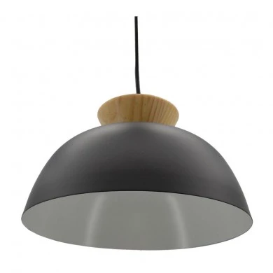 ΦΩΤΙΣΤΙΚΟ ΟΡΟΦΗΣ ΜΕΤΑΛΛΙΚΟ ΜΑΥΡΟ 30x21,5 εκ. (E27/60W) ANKOR