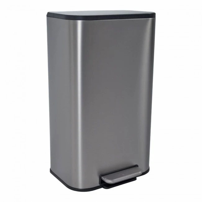 ΚΑΔΟΣ ΑΠΟΡΡΙΜΑΤΩΝ SOUL 30L SOFT CLOSE FINGER PRINT PROOF INOX ΜΑΤ ANKOR