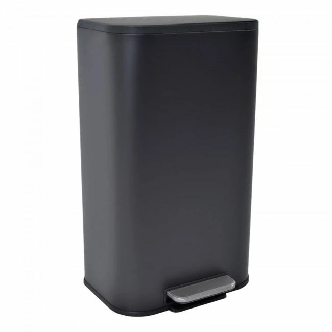 ΚΑΔΟΣ ΑΠΟΡΡΙΜΑΤΩΝ SOUL 30L SOFT CLOSE ΙΝΟΧ ΜΑΥΡΟ ΜΑΤ ANKOR