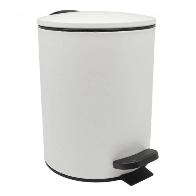 ΚΑΛΑΘΙ ΜΠΑΝΙΟΥ 5lt INOX ΑΣΠΡΟ ΜΑΤ SOFT CLOSE ANKOR
