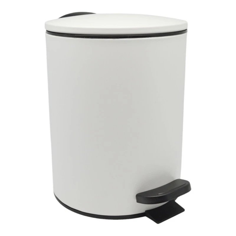 ΚΑΛΑΘΙ ΜΠΑΝΙΟΥ 5lt INOX ΑΣΠΡΟ ΜΑΤ SOFT CLOSE ANKOR