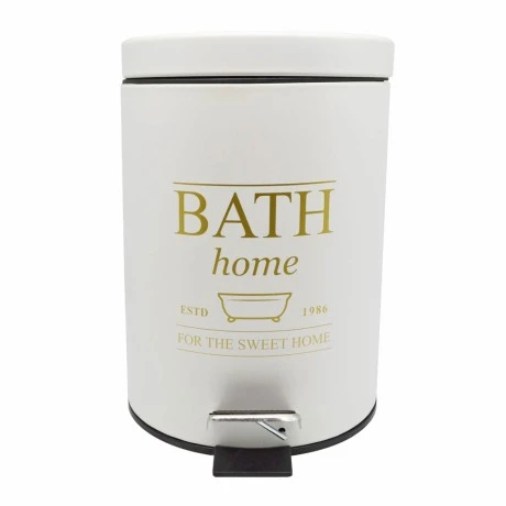 ΚΑΛΑΘΙ ΜΠΑΝΙΟΥ 5lt INOX ΛΕΥΚΟ ΜΕ ΧΡΥΣΟ BATH ANKOR