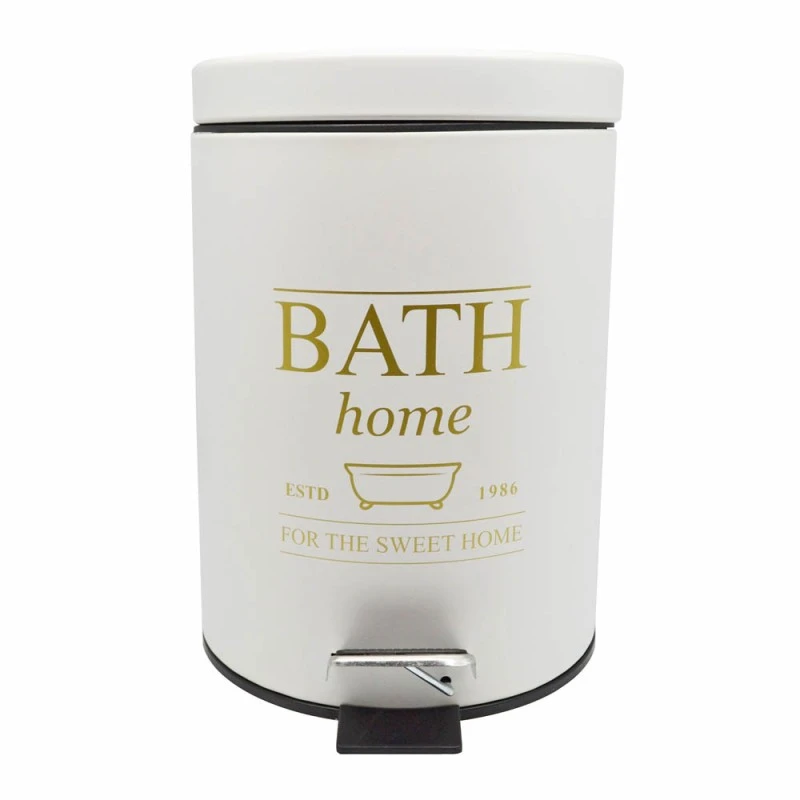 ΚΑΛΑΘΙ ΜΠΑΝΙΟΥ 5lt INOX ΛΕΥΚΟ ΜΕ ΧΡΥΣΟ BATH ANKOR