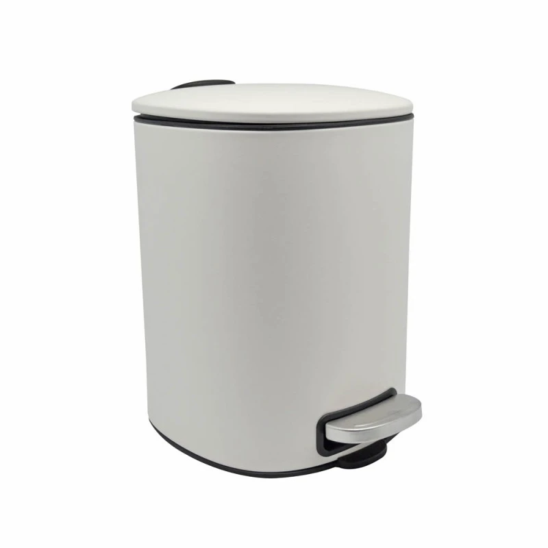 ΚΑΛΑΘΙ ΜΠΑΝΙΟΥ 5lt INOX ΤΕΤΡΑΓΩΝΟ ΚΡΕΜ ΜΑΤ SOFT CLOSE ANKOR