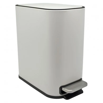 ΚΑΛΑΘΙ ΜΠΑΝΙΟΥ BELLO 5lt SOFT CLOSE SLIM  ΜΕΤΑΛΛΙΚΟ ΑΣΠΡΟ ΜΑΤ ANKOR