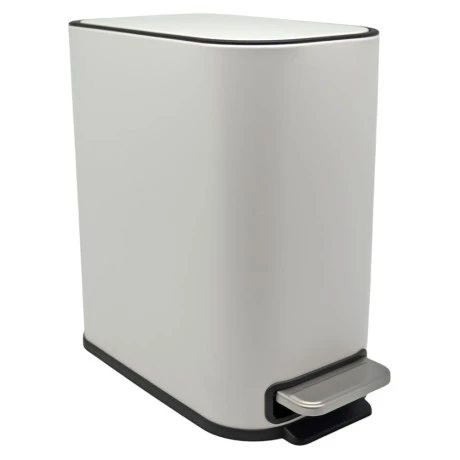 ΚΑΛΑΘΙ ΜΠΑΝΙΟΥ BELLO 5lt SOFT CLOSE SLIM  ΜΕΤΑΛΛΙΚΟ ΑΣΠΡΟ ΜΑΤ ANKOR