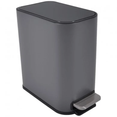 ΚΑΛΑΘΙ ΜΠΑΝΙΟΥ BELLO 5lt SOFT CLOSE SLIM  ΜΕΤΑΛΛΙΚΟ ΓΚΡΙ ΜΑΤ ANKOR