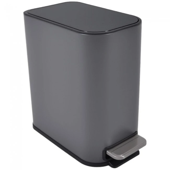 ΚΑΛΑΘΙ ΜΠΑΝΙΟΥ BELLO 5lt SOFT CLOSE SLIM  ΜΕΤΑΛΛΙΚΟ ΓΚΡΙ ΜΑΤ ANKOR