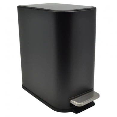 ΚΑΛΑΘΙ ΜΠΑΝΙΟΥ BELLO 5lt SOFT CLOSE SLIM  ΜΕΤΑΛΛΙΚΟ ΜΑΥΡΟ ΜΑΤ ANKOR