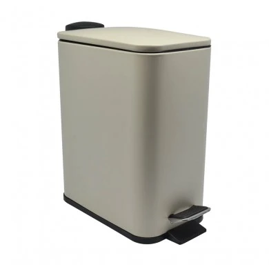 ΚΑΛΑΘΙ ΜΠΑΝΙΟΥ ΟΡΘΟΓΩΝΙΟ 5l INOX ΜΠΕΖ SOFT CLOSE ANKOR