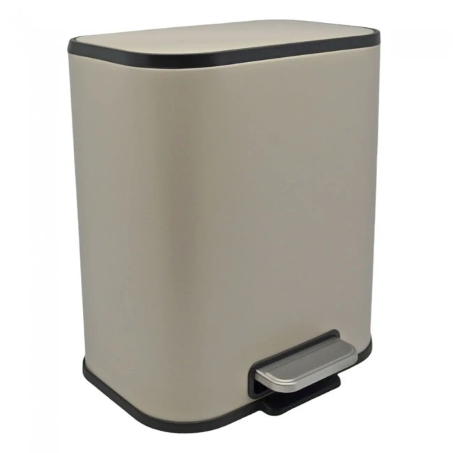 ΚΑΛΑΘΙ ΜΠΑΝΙΟΥ SOUL 5lt SOFT CLOSE ΜΕΤΑΛΛΙΚΟ TAUPE ΜΑΤ ANKOR