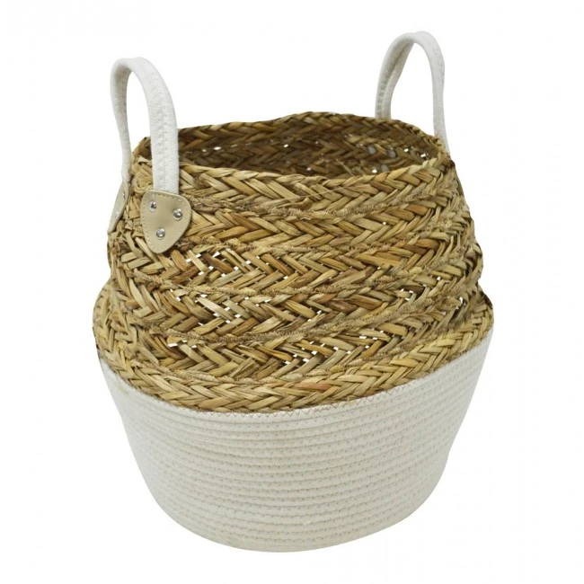 ΚΑΛΑΘΙ ΨΑΘΙΝΟ-ΥΦΑΣΜΑΤΙΝΟ ΑΣΠΡΟ 38x34εκ.ANKOR