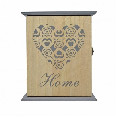 ΚΛΕΙΔΟΘΗΚΗ ΞΥΛΙΝΗ ΚΑΡΔΙΑ ΣΕ ΦΥΣΙΚΟ ΧΡΩΜΑ ΜΕ ΓΚΡΙ 20x7x24εκ.ANKOR