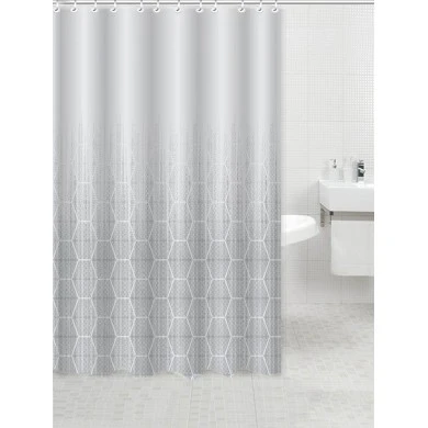 ΚΟΥΡΤΙΝΑ ΠΟΛΥΕΣΤΕΡΙΚΗ 180x200εκ 90gsm ΜΕ 12 ΚΡΙΚΟΥΣ ΓΚΡΙ ΝΤΕΓΚΡΑΝΤΕ ANKOR