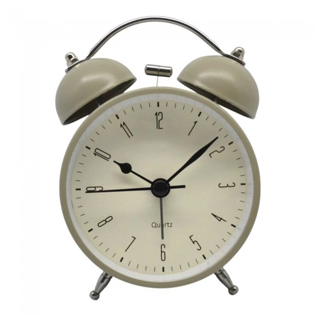 ΞΥΠΝΗΤΗΡΙ ΜΕΤΑΛΛΙΚΟ ΑΘΟΡΥΒΟ ΡΕΤΡΟ ΣΕ TAUPE ΜΑΤ ΧΡΩΜΑ 8,5x5x11,8εκ. ANKOR