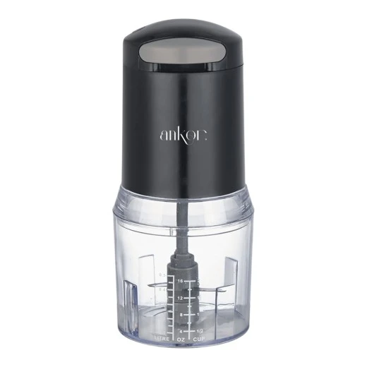 ΠΟΛΥΚΟΦΤΗΣ ANKOR ΜΕ ΔΙΠΛΗ ΛΕΠΙΔΑ 260W ΔΟΧΕΙΟ 500ml ΜΑΥΡΟ ΧΡΩΜΑ ANKOR