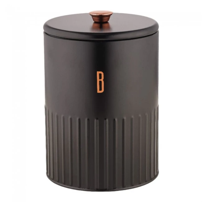 ΜΠΙΣΚΟΤΙΕΡΑ ΜΕΤΑΛΛΙΚΗ ΜΑΥΡΗ Biscuits ΜΕ ROSE GOLD ΛΕΠΤΟΜΕΡΕΙΕΣ 13,8x13,8x20,1εκ.ANKOR