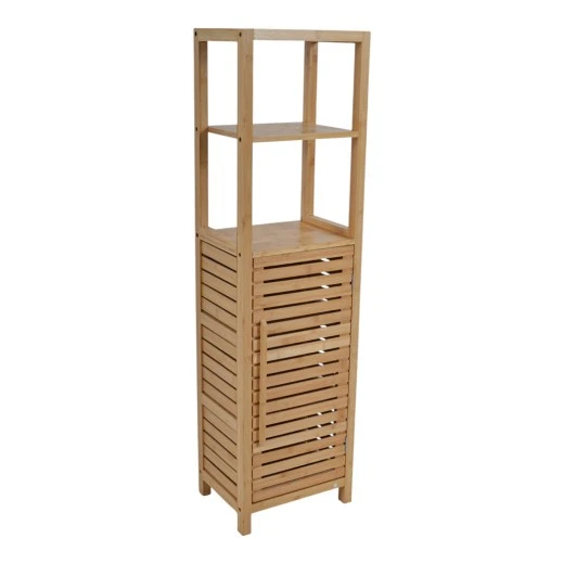 ΝΤΟΥΛΑΠΙ ΜΕ ΡΑΦΙΑ ΑΠΟ ΞΥΛΟ ΜΠΑΜΠOΥ 33x25x120εκ. ANKOR
