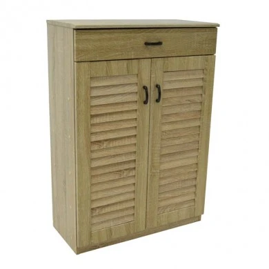 ΠΑΠΟΥΤΣΟΘΗΚΗ ΝΤΟΥΛΑΠΙ ΜΕ ΣΥΡΤΑΡΙ ΞΥΛΙΝΟ 68x32x98εκ. ΣΕ ΦΥΣΙΚΟ ΧΡΩΜΑ ANKOR