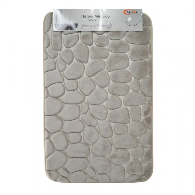 ΠΑΤΑΚΙ ΜΠΑΝΙΟΥ MEMORY FOAM ΜΠΕΖ ΒΟΤΣΑΛΟ ΜΕ SBR 50x80εκ.ANKOR