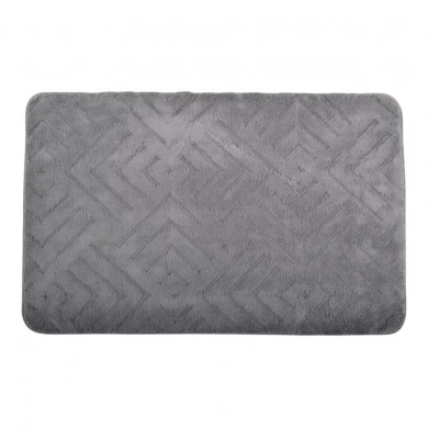 ΠΑΤΑΚΙ ΜΠΑΝΙΟΥ MEMORY FOAM ΣΕ ΓΚΡΙ ΧΡΩΜΑ ΜΕ PVC ΠΛΑΤΗ 50x80εκ.ANKOR