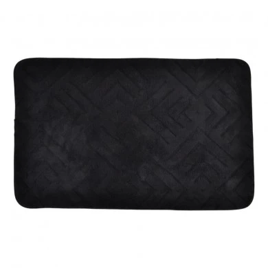 ΠΑΤΑΚΙ ΜΠΑΝΙΟΥ MEMORY FOAM ΣΕ ΜΑΥΡΟ ΧΡΩΜΑ ΜΕ PVC ΠΛΑΤΗ 50x80εκ.ANKOR