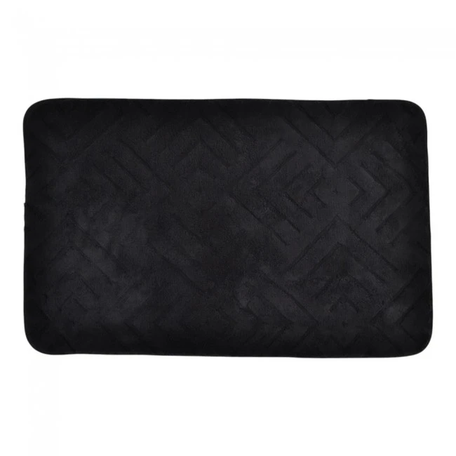 ΠΑΤΑΚΙ ΜΠΑΝΙΟΥ MEMORY FOAM ΣΕ ΜΑΥΡΟ ΧΡΩΜΑ ΜΕ PVC ΠΛΑΤΗ 50x80εκ.ANKOR